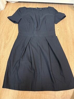 Never Worn French Connection Navy and White Dot Dress Size 2
